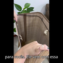 Cesto De Roupa Suja Bambu Dobravel Organizador Forrado Banheiro 60cm Grande Cesto Retangular