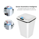 Lixeira com Sensor Automático Inteligente Abre Fácil em Toque Cesto Lixo Casa 16 Litros