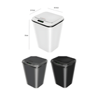 Lixeira com Sensor Automático Inteligente Abre Fácil em Toque Cesto Lixo Casa 16 Litros