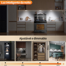 Luminária Luz LED Sensor de Movimento Magnética USB Recarregável Sem Fio com-Duas cores Lâmpada Noturna