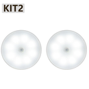 Luminária Luz LED Sensor de Movimento Magnética USB Recarregável Sem Fio com-Duas cores Lâmpada Noturna