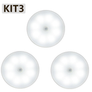 Luminária Luz LED Sensor de Movimento Magnética USB Recarregável Sem Fio com-Duas cores Lâmpada Noturna