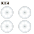 Luminária Luz LED Sensor de Movimento Magnética USB Recarregável Sem Fio com-Duas cores Lâmpada Noturna