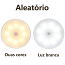 Luminária Luz LED Sensor de Movimento Magnética USB Recarregável Sem Fio com-Duas cores Lâmpada Noturna
