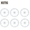 Luminária Luz LED Sensor de Movimento Magnética USB Recarregável Sem Fio com-Duas cores Lâmpada Noturna