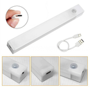 Kit 2 Smart Luminária Inteligente Ultra LED com sensor de movimento sem fio e Recarregável USB fino barra 50cm