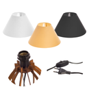 Kit 2 unidades Abajur La Finesse Cupula - Luminária Para Decoração Quarto e Sala
