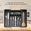 ORGANIZADOR DE TALHERES PARA GAVETA - EXPANSÍVEL COM SEPARADOR