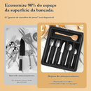 ORGANIZADOR DE TALHERES PARA GAVETA - EXPANSÍVEL COM SEPARADOR